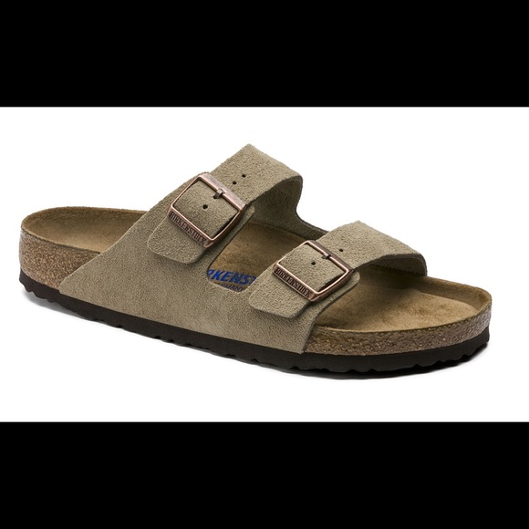 Birkenstock Shoes - Birkenstock Arizona Soft Footbed in Taupe